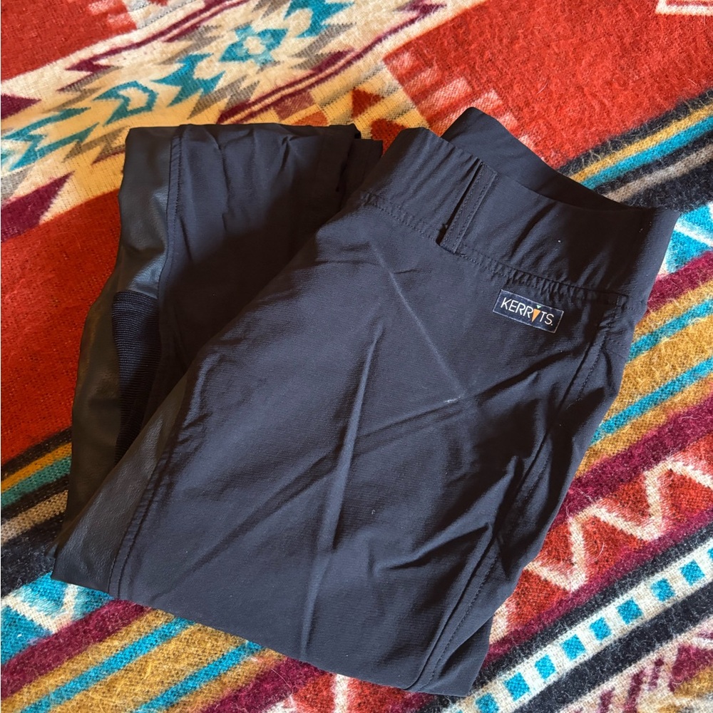 Kerrits Black Horseback Riding Performance Pants with Moisture-Wicking Material